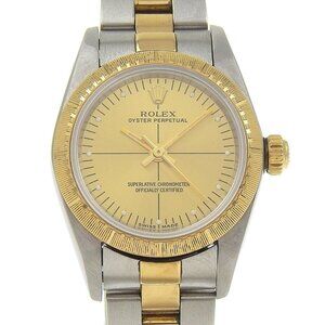 ROLEX Oyster perpetual Watches 76243 cal.2230 Y number ChampagneDial